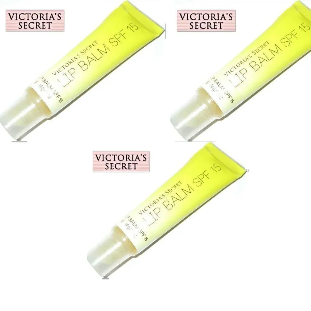 NEW 3 VICTORIA'S SECRET LIP BALM GLOSS SPF 15